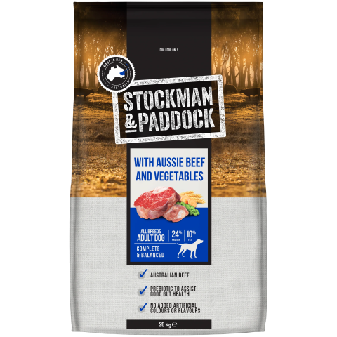 Stockman Paddock Aussie Beef & Vegetables 20kg  (32)