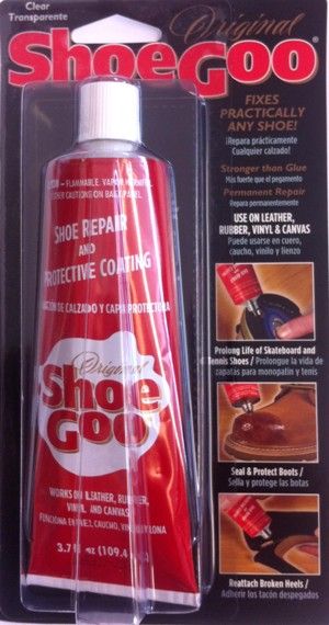 clear shoe glue