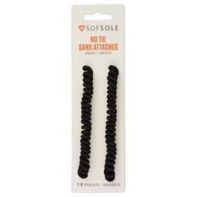 Sof Sole No Tie Laces Black r