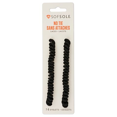 Sof Sole No Tie Laces Black r