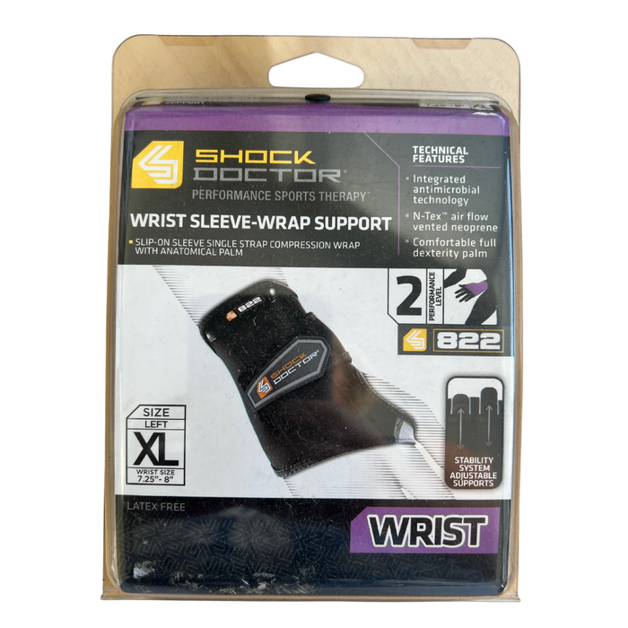 Shock Dr Wrist Sleeve -Wrap Support Left XLarge***