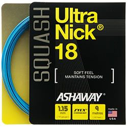 Ashaway UltraNick 18g Blue Squash String Set 9m