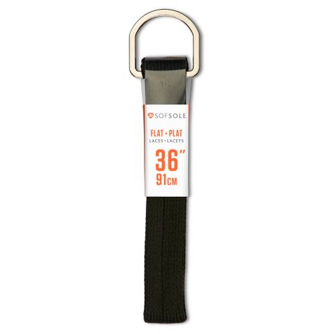 Sof Sole Flat Laces 36 Black r