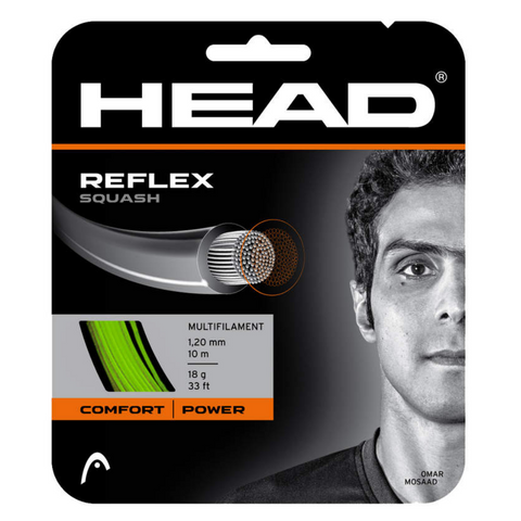 HEAD Reflex 18g Squash String 10m Set Green