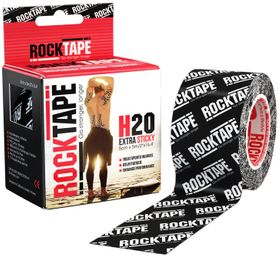Rocktape H2o Black Logo 5cm x 5mtr Roll