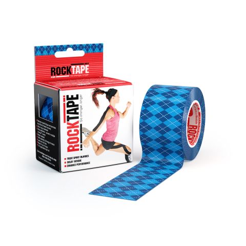 Rocktape Argyle Blue 5cm x 5mtr Roll