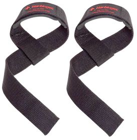 Harbinger Padded Cotton Lifting Straps Black 21"r