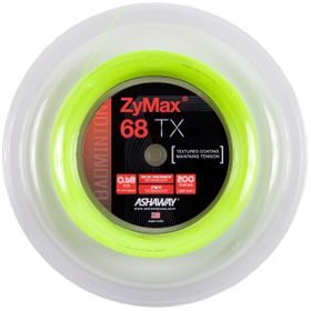 Ashaway ZyMax 68 TX Yellow Badminton String REEL 200m