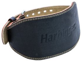 Harbinger 6" Padded Leather Lifting Belt Blk S
