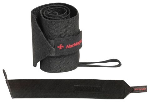 Harbinger Pro Thumbloop Wrist Wraps Black Uni Size