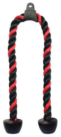 Harbinger Tricep Rope Black/Red 26 inch
