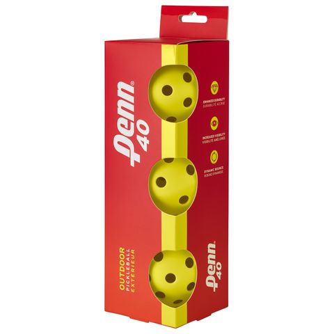 PENN 40 Outdoor Pickleballs 3pk
