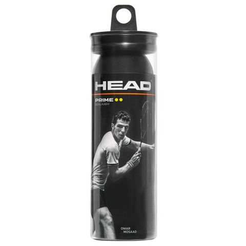 HEAD Double Yellow Dot Squash Ball 3-Ball Pk