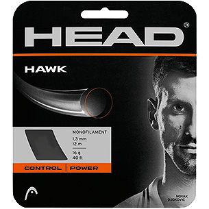 HEAD Hawk 17g/1.25mm Tennis String 12m Set Black***