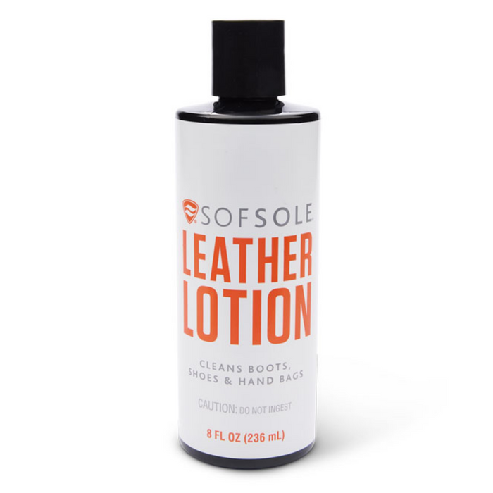 hand lotion on leather shoes