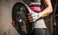 Women's Training Grip Gloves Blu/Gry