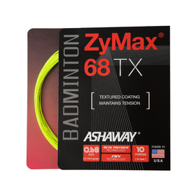 Ashaway ZyMax 68 TX Yellow Badminton String Set 10m