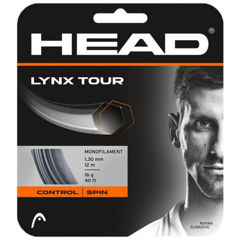 HEAD Lynx Tour 17g Tennis String 12m Set Grey