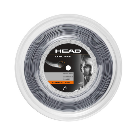 HEAD Lynx Tour 16g/1.30mm Tennis String 200m Reel Grey