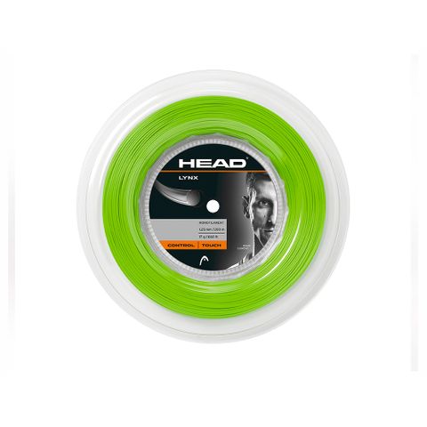HEAD Lynx 17g/1.25mm Tennis String 200m Reel Neon Green