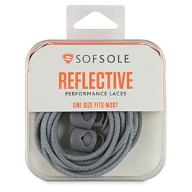 Sof Sole Reflective Bungee Laces  38" Light Grey r