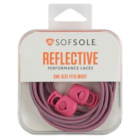 Sof Sole Reflective Bungee Laces 38" Pink