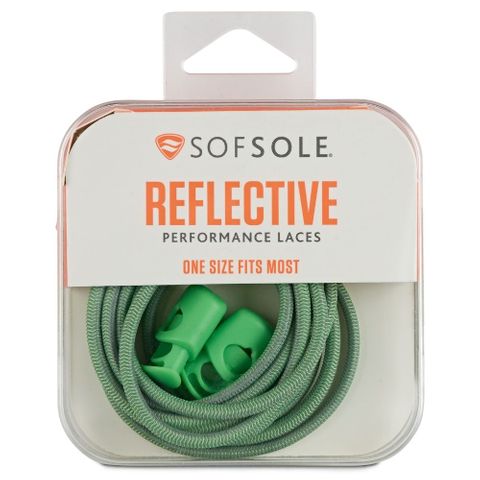 Sof Sole Reflective Bungee Laces 38" Green