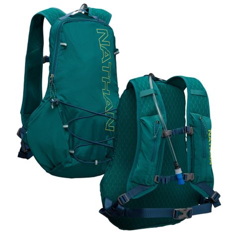 Nathan Crossover Pak 10L Storm Green/Finish Lime