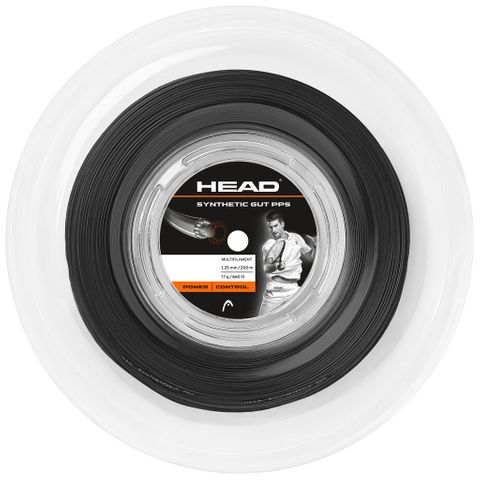 HEAD Synthetic Gut 17g Tennis String 200m Reel Black