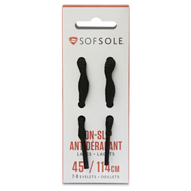 Sof Sole Non Slip Laces 45" Black r