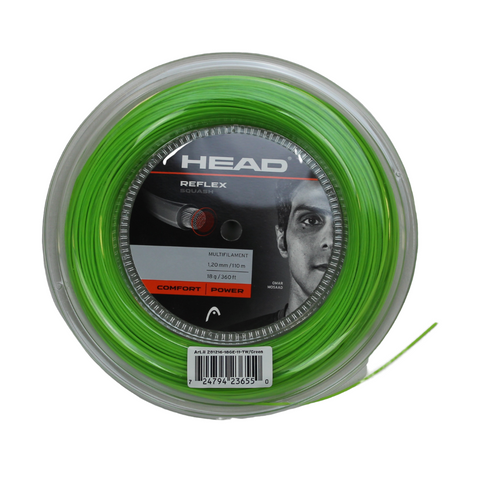 HEAD Reflex 18g Squash String 110m Reel Green