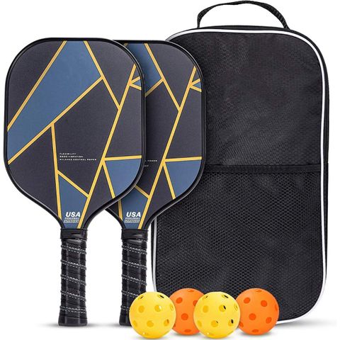Lightning Pickleball  SET 2x Paddles 4x balls