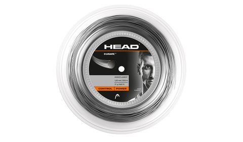 HEAD Hawk 17g/1.25mm Tennis String 200m Reel Grey