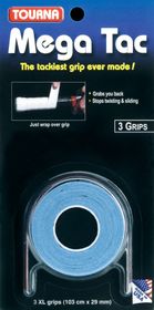 Tourna Grip Mega Tac Blue Pk 3
