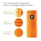 TriggerPoint Grid 1 Foam Roller Orange r l
