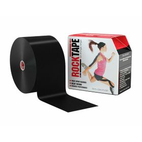 Rocktape BD Plain Black 10cm x 32mtr Practitioner Roll