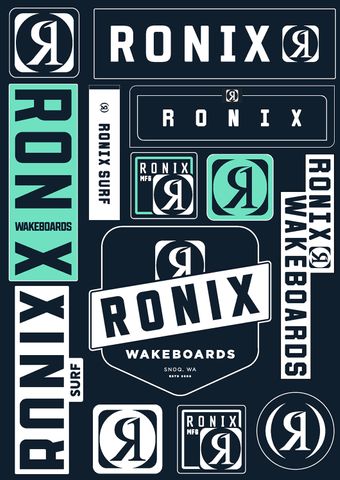 RONIX STICKER SHEET