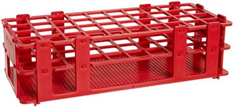 Test tube rack PP 40 x 20mm diam Red