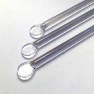 Stirring rods glass 150x6mm paddle end