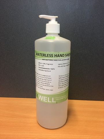 Antibacterial hand sanitiser rub 1lt