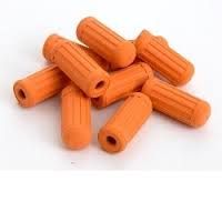 Teats rubber ribbed Orange