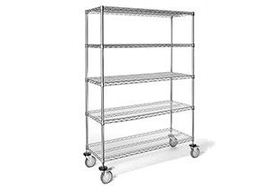 Shelf unit mobile 5 shelf 46x15.2x176cm