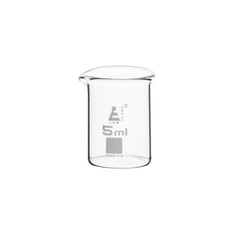 Beakers glass low form 5ml boro