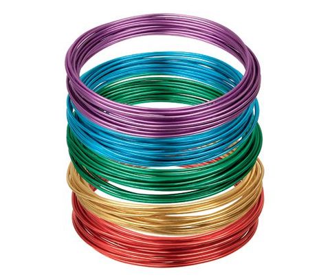 Craft Coloured Wire 2mm Asst 5s