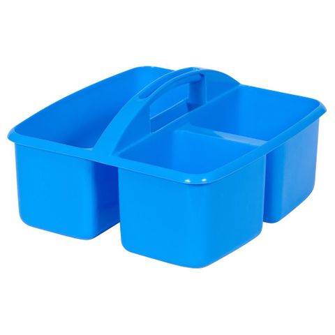 Small plastic caddy - light blue