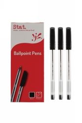 Pens ballpoint black medium 1.0mm Stat