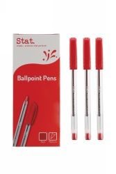 Pens ballpoint red medium 1.0mm Stat