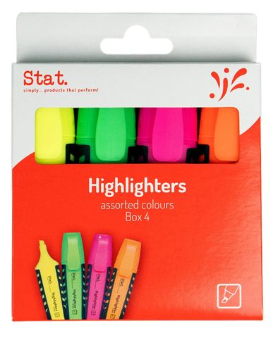 Highlighter assorted colours Stat (4)