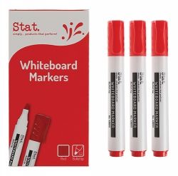 Whiteboard Marker Stat 2mm bullet red