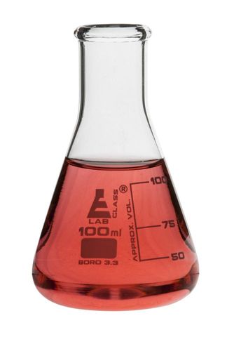 Flask Erlenmeyer NM glass 100ml Labglass